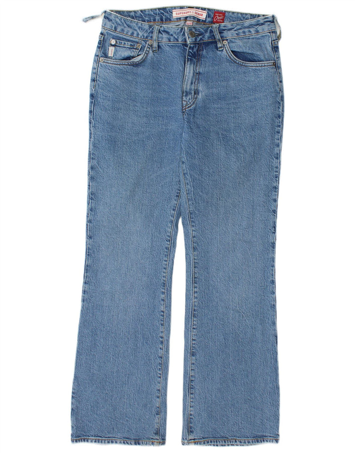 Superdry Γυναικείο Τζιν μποτάκι W30 L30 Μπλε βαμβακερό