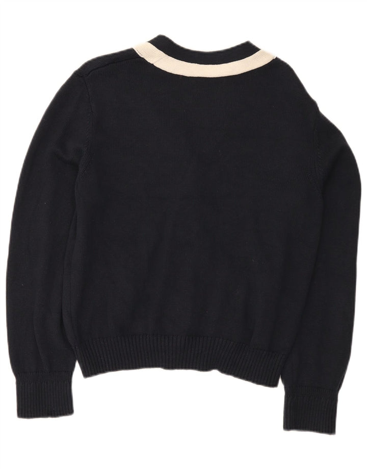 Marks & Spencer Γυναικεία ζακέτα πουλόβερ UK 14 Medium Navy Blue Colourblock