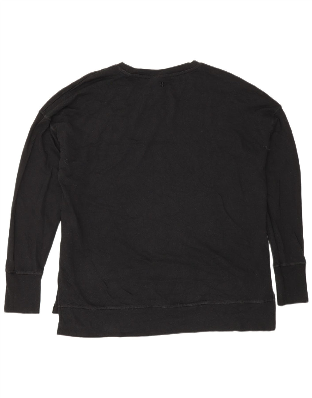 Sweaty Betty Γυναικεία φούτερ υπερμεγέθη Jumper UK 14 μεσαίο μαύρο βαμβακερό