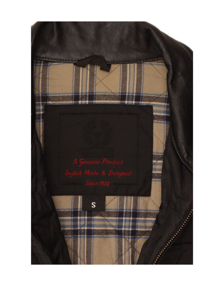 BELSTAFF Mens Bomber Utility Jacket UK 36 Small Black Nylon Vintage Belstaff and Second-Hand Belstaff from Messina Hembry 
