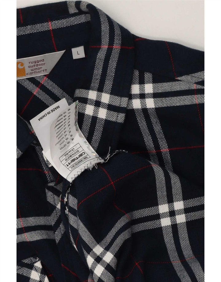 Ανδρικό φανελένιο πουκάμισο Carhartt, μεγάλο μπλε ναυτικό, βαμβακερό