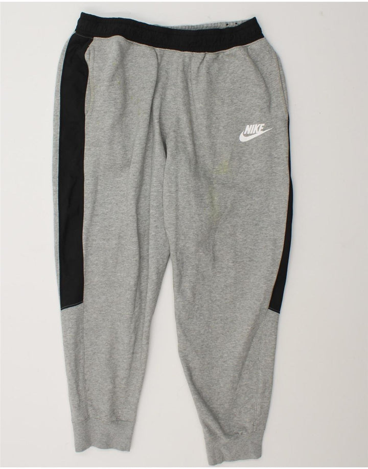 Ανδρική φόρμα Nike με μεγάλο γκρι χρώμα, βαμβακερό
