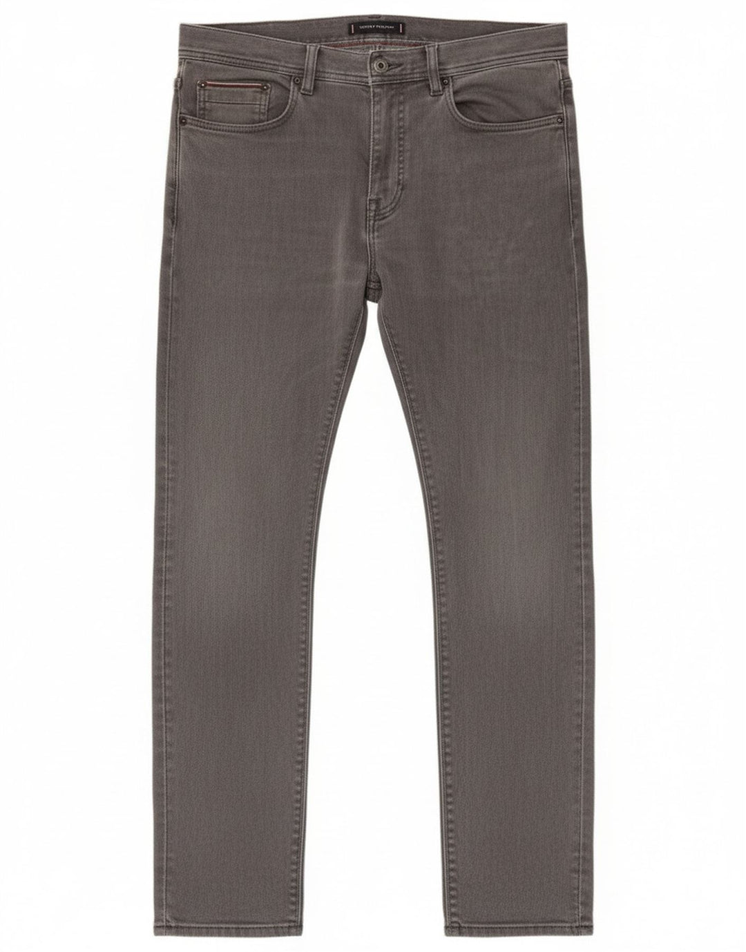 Tommy Hilfiger Mens Bleecker Slim Jeans W32 L32 Γκρι βαμβακερό