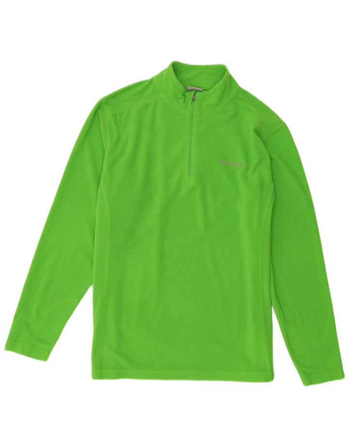 Columbia Ανδρικό φερμουάρ Fleece Jumper Μεγάλος Πράσινος Πολυεστέρας
