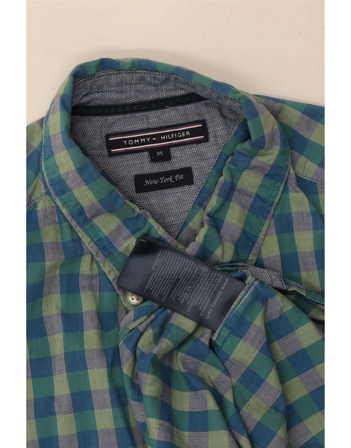 Tommy Hilfiger Ανδρικό πουκάμισο New York Fit Medium Blue Gingham Cotton