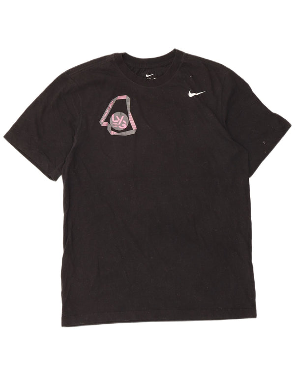Γραφικό μπλουζάκι Nike Mens London Young Games Top Small μαύρο βαμβακερό