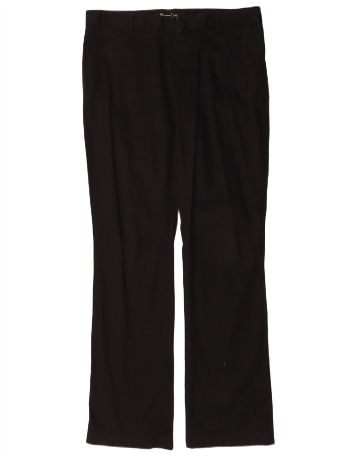 Massimo Dutti Γυναικείο παντελόνι Chino Bootcut W34 L32 Μαύρο βαμβακερό