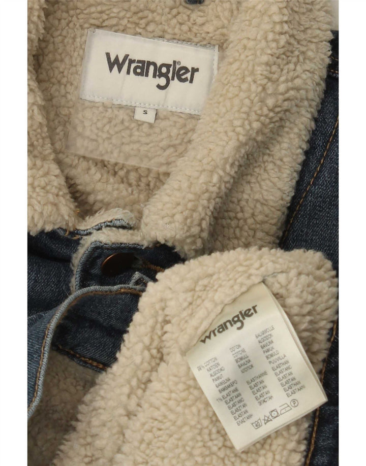 Ανδρικό τζιν Sherpa Jacket Wrangler UK 36 Small Blue Cotton