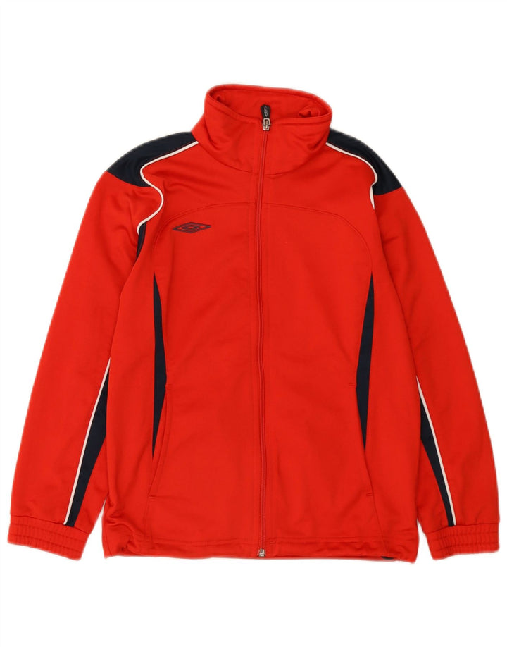 Ολόσωμη φόρμα Umbro Boys Top μπουφάν 7-8 ετών Small Red Colourblock Polyester