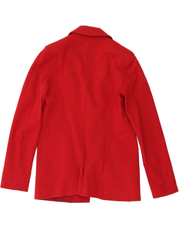 CRISTINAEFFE Womens 2 Button Blazer Jacket IT 42 Medium Red Viscose Vintage Cristinaeffe and Second-Hand Cristinaeffe from Messina Hembry 