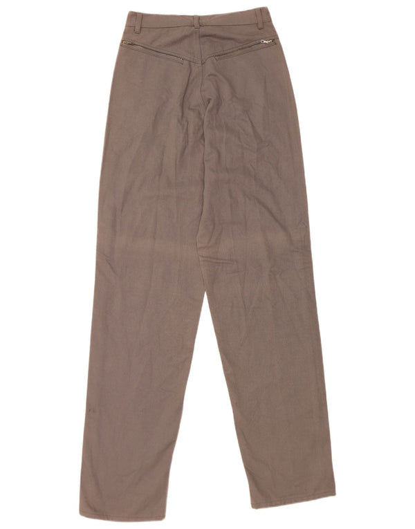 Vintage γυναικείο ψηλόμεσο casual παντελόνι IT 42 Medium W26 L34 Γκρι