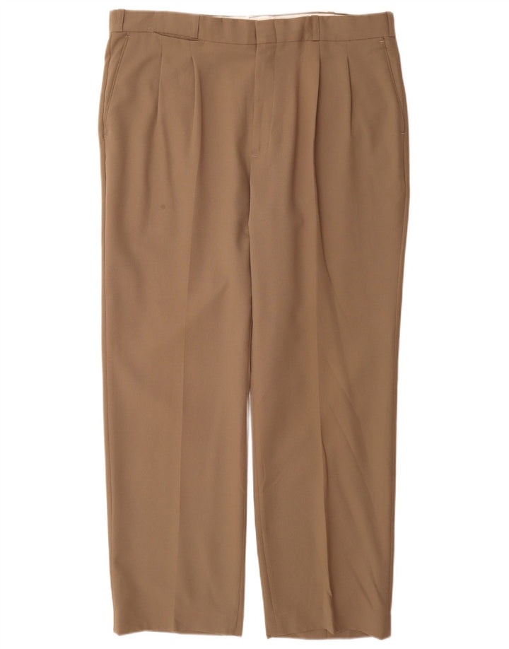 Farah Ανδρικό παντελόνι Chino με καρφίτσα W38 L31 Μπεζ πολυεστέρας