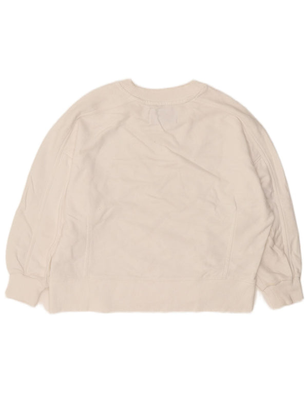 Γυναικεία φούτερ Calvin Klein Jeans 3/4 μανίκια Jumper UK 10 Small White
