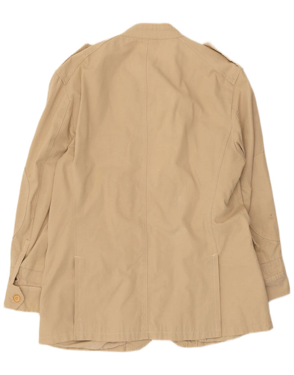 Zara Ανδρικό Military Jacket UK 44 2XL Beige Cotton