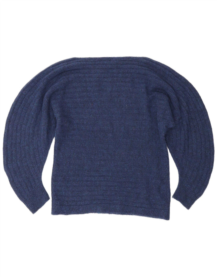 Max & Co. Γυναικείο πουλόβερ με λαιμόκαυμα UK 14 Medium Navy Blue
