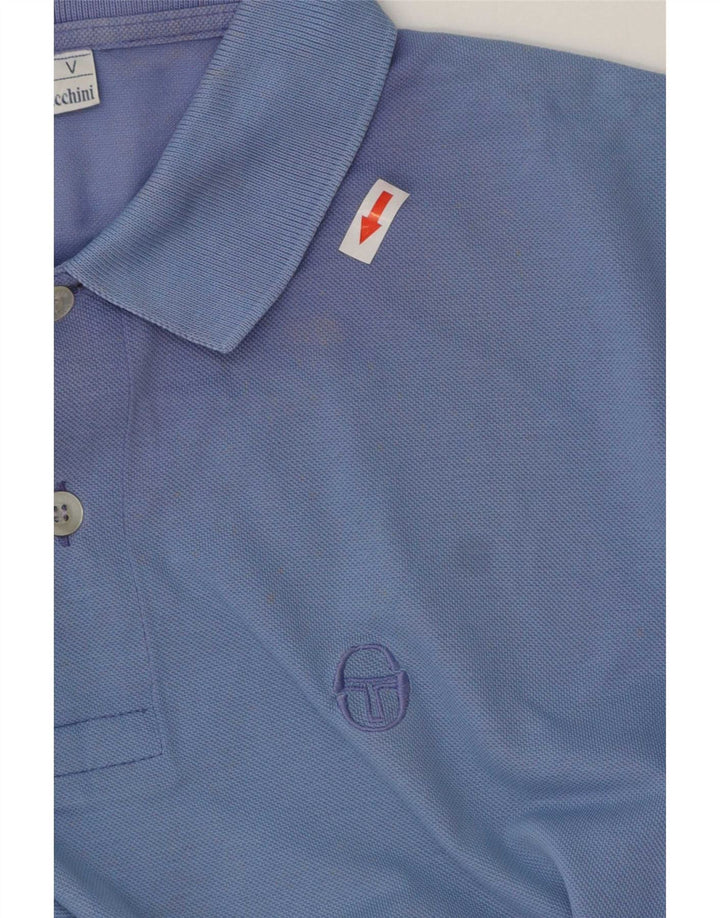 Sergio Tacchini Ανδρικό Πόλο Μπλουζάκι μεγάλο μπλε
