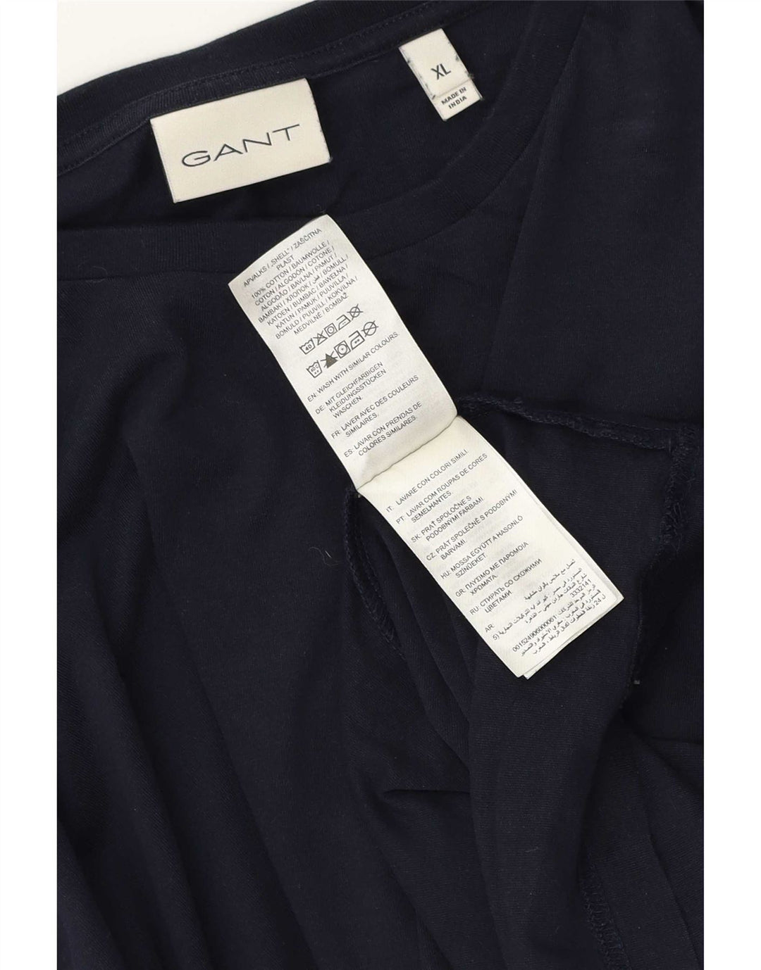 Ανδρικό τοπ Gant Μακρυμάνικο XL Navy Blue Cotton