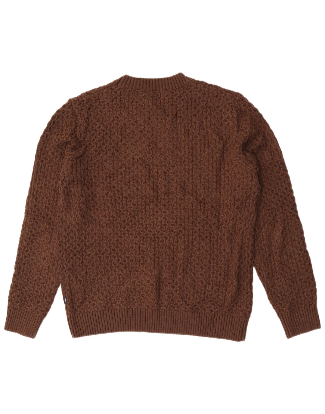 Jack & Jones Ανδρικό πουλόβερ με λαιμόκοψη, μεγάλο καφέ ακρυλικό