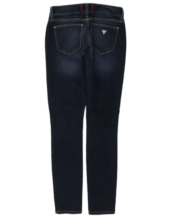 Guess Γυναικεία Slight Curve Ψηλόμεσο Skinny Jeans W27 L30 Navy Blue Cotton