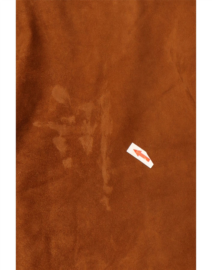 Vintage Ανδρικό Σουέντ Μπουφάν Μέγεθος 62 4XL Καφέ Δερμάτινο