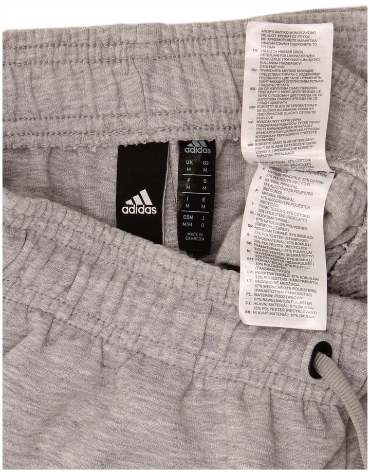 Ανδρικό αθλητικό σορτς Adidas από μεσαίο γκρι βαμβακερό