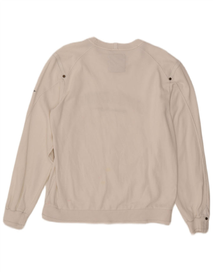 CHAMPION Ανδρικό γραφικό φούτερ Jumper Large Λευκό