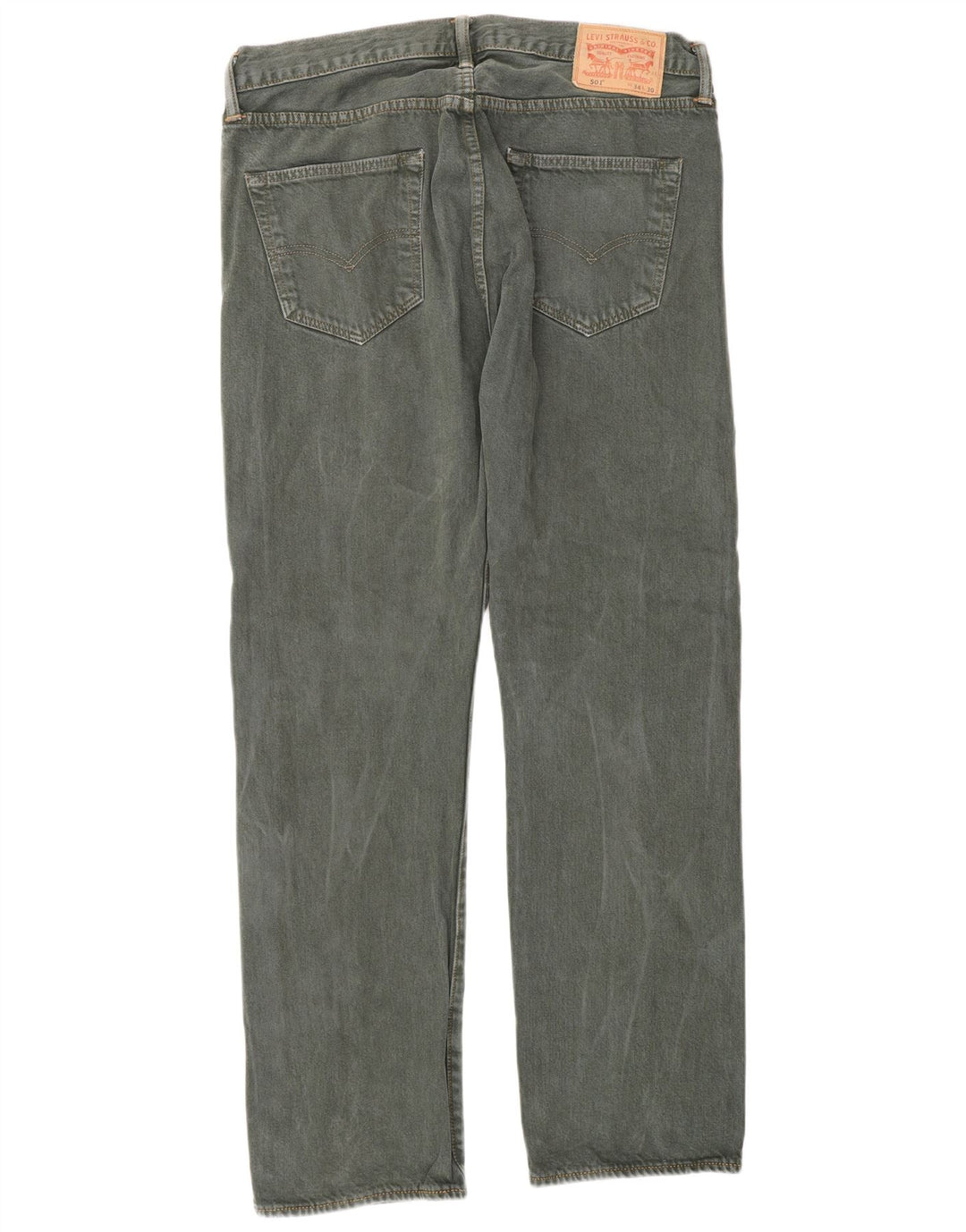 Levi's Mens 501 Straight Jeans W34 L30 Γκρι βαμβακερό
