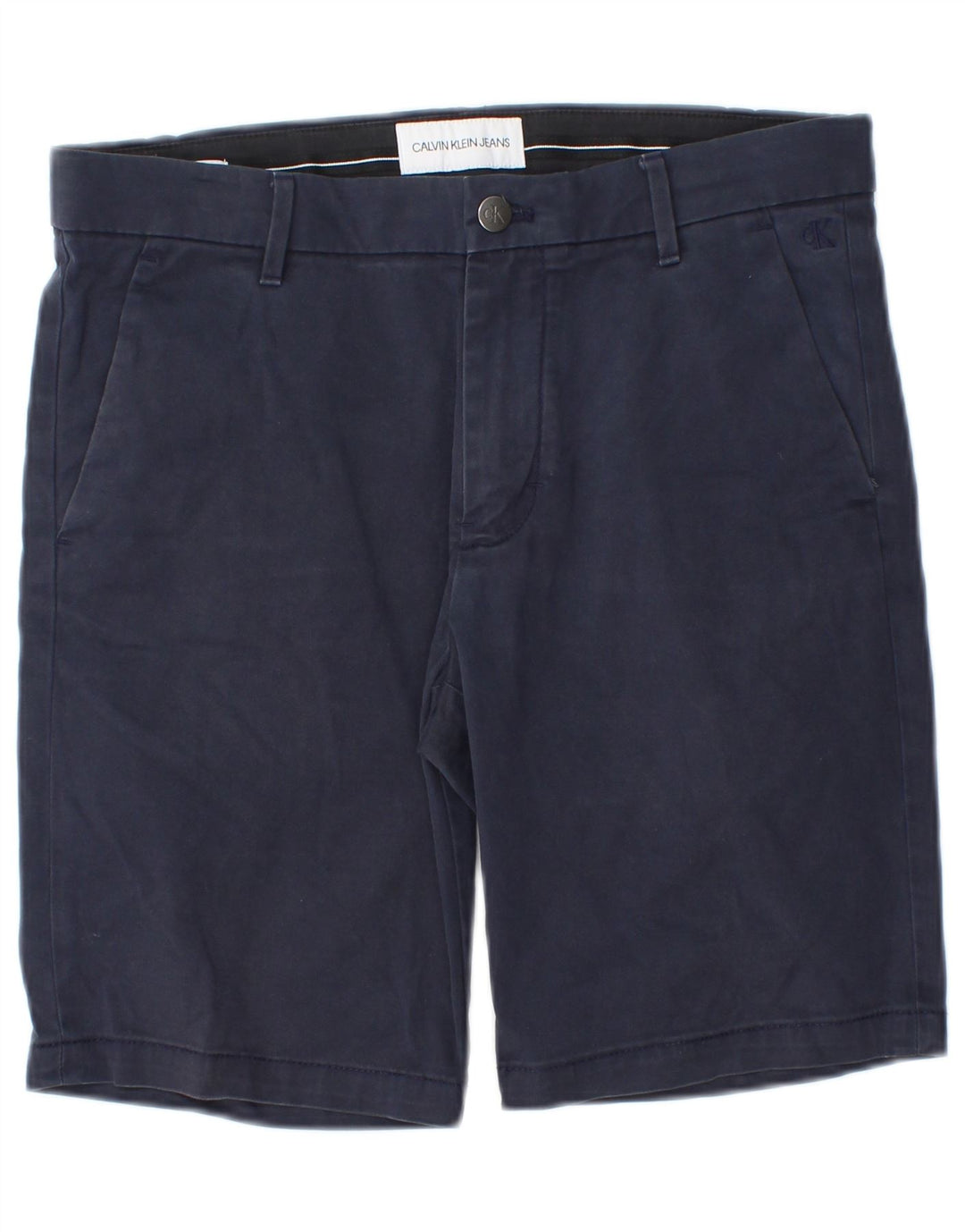 Ανδρικό σορτς chino Calvin Klein W30, μεσαίο μπλε βαμβακερό