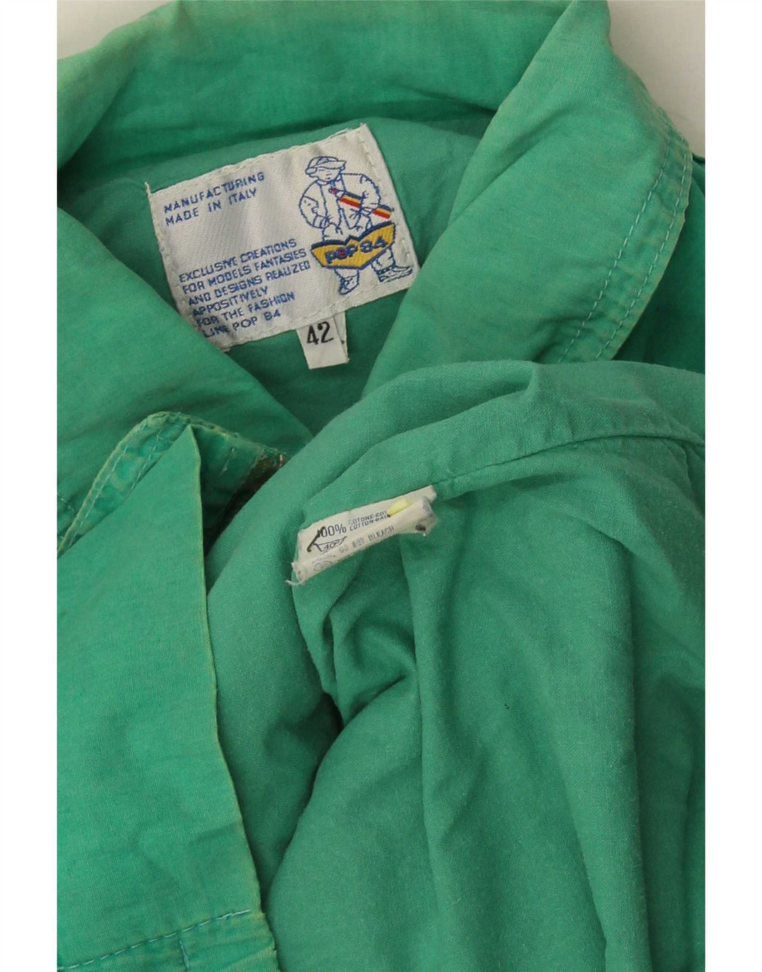 POP 84 Ανδρικό Bomber Jacket IT 42 XL Πράσινο Βαμβακερό