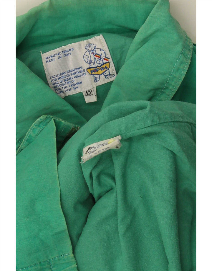 POP 84 Ανδρικό Bomber Jacket IT 42 XL Πράσινο Βαμβακερό