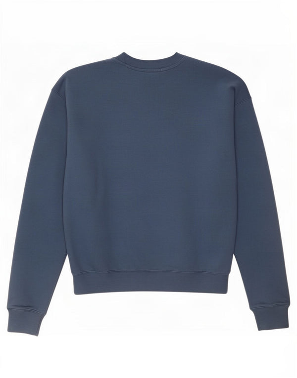 New Balance Γυναικείο Φούτερ μεγάλου μεγέθους Jumper UK 10 Small μπλε βαμβακερό