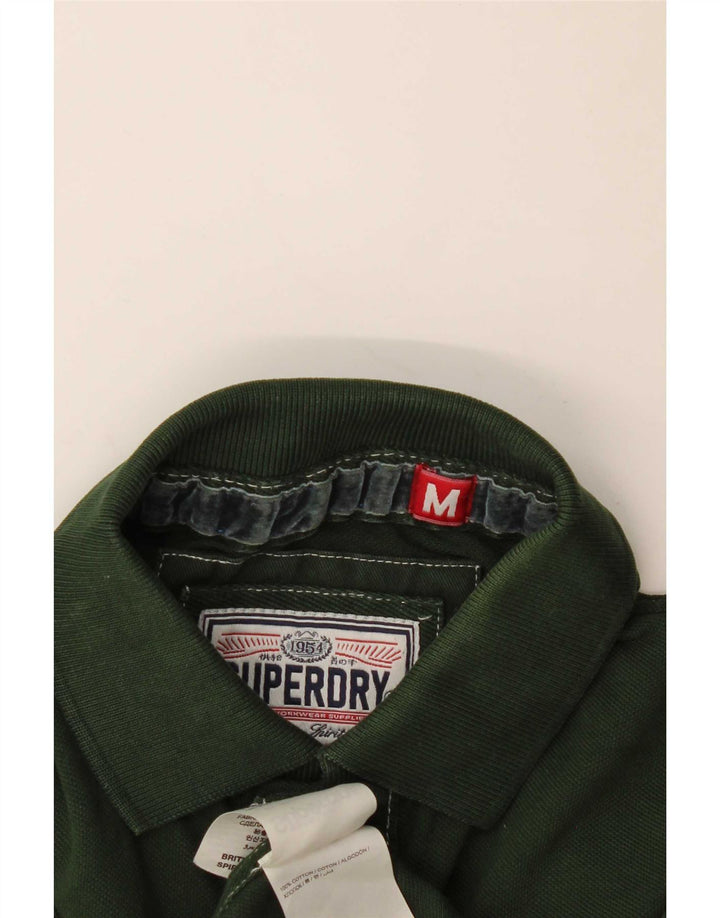 Superdry Ανδρική Μπλούζα Πόλο Μεσαίο Πράσινο Βαμβάκι