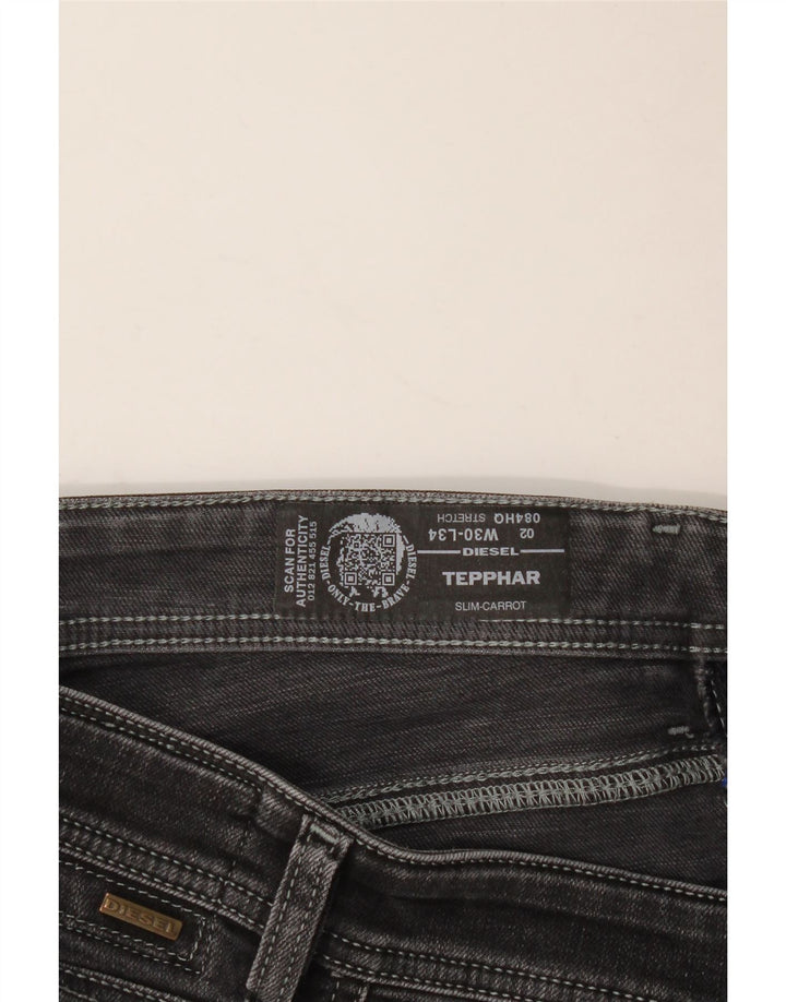 DIESEL Ανδρικό Tepphar Carrot Slim Jeans W30 L31 Μαύρο