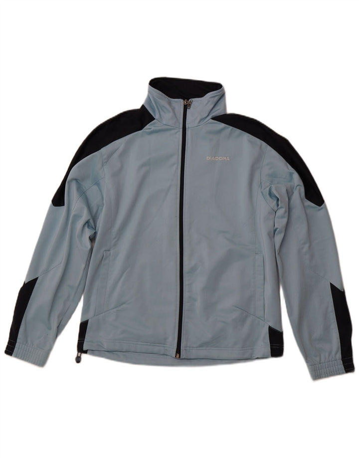 Ανδρική φόρμα DIADORA Top Jacket UK 36 Small Blue Colorblock Polyester