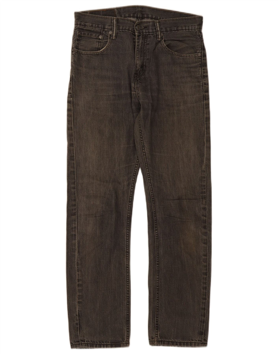 Levi's Mens 513 Straight Jeans W30 L30 Γκρι βαμβακερό