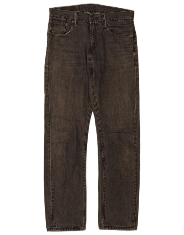 Levi's Mens 513 Straight Jeans W30 L30 Γκρι βαμβακερό
