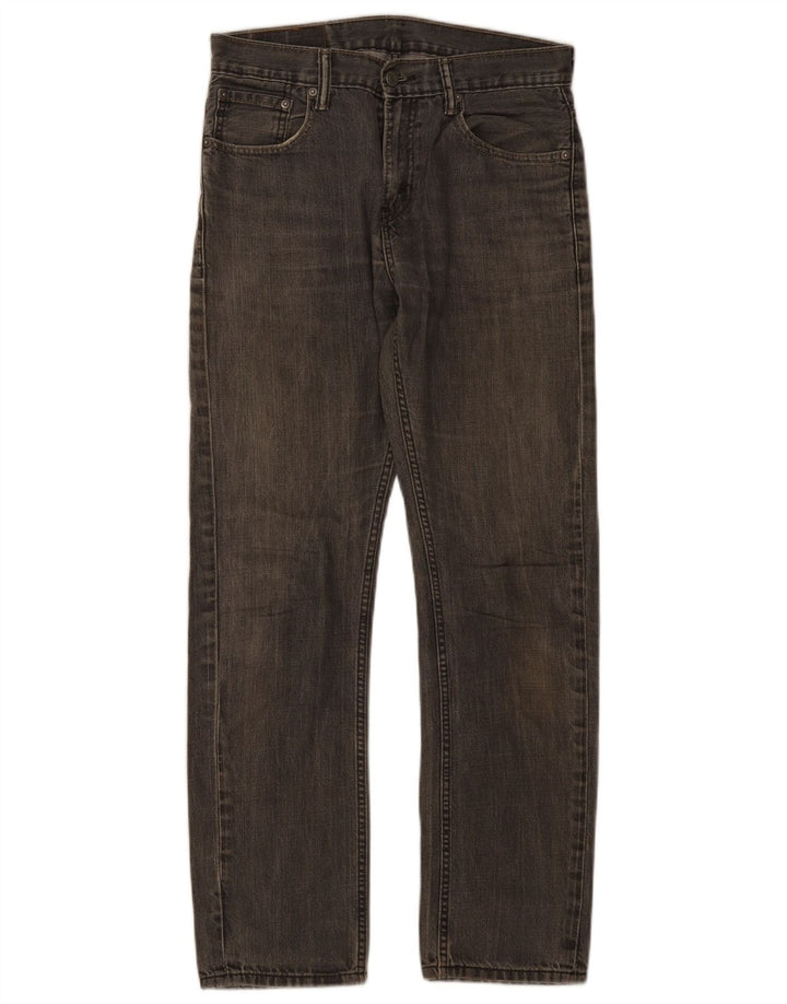 Levi's Mens 513 Straight Jeans W30 L30 Γκρι βαμβακερό