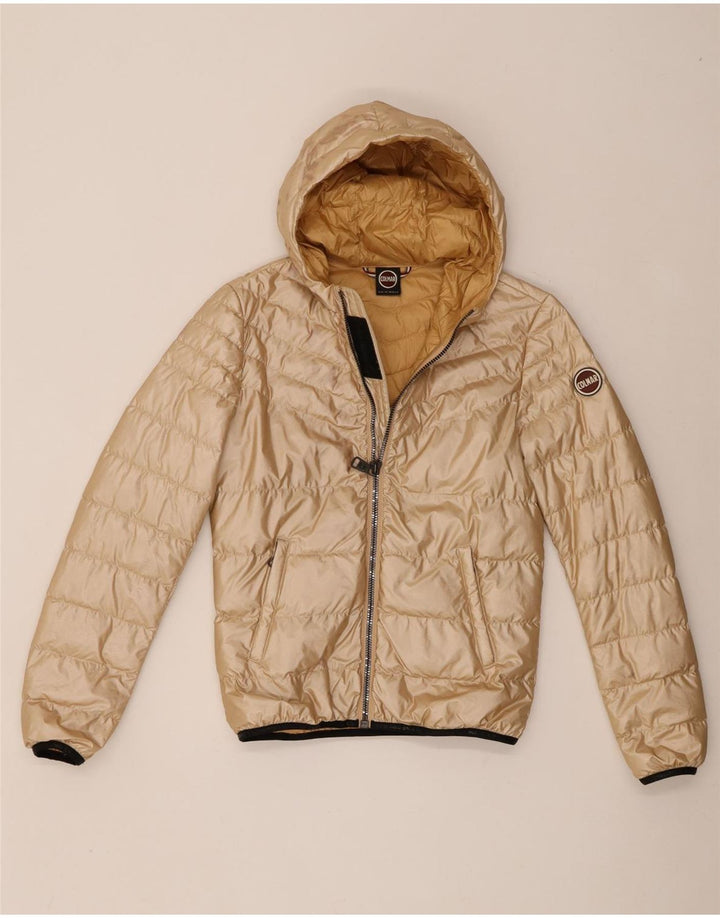 Colmar Γυναικείο μπουφάν με κουκούλα IT 40 XS Gold Nylon