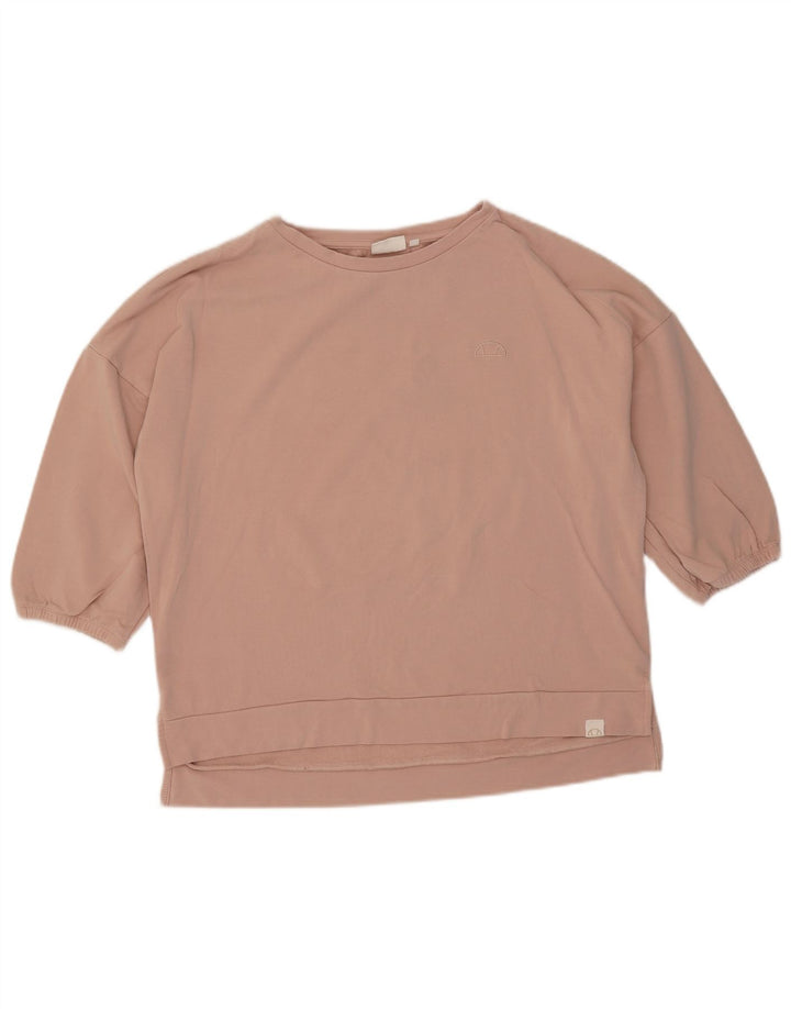 Ellesse γυναικεία μπλούζα με μανίκια υπερμεγέθη Jumper UK 10 Small Pink