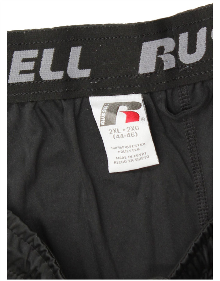 Ανδρικό αθλητικό σορτς RUSSELL ATHLETIC Dri-Power 2XL μαύρο πολυεστέρα