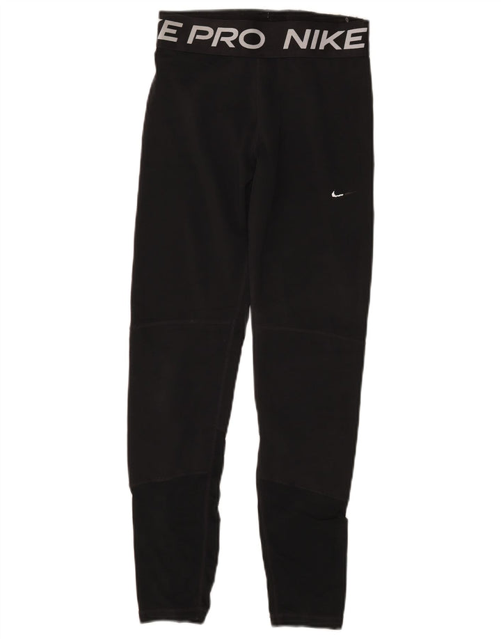 Nike Girls Graphic κολάν 13-14 ετών μαύρο πολυεστέρα