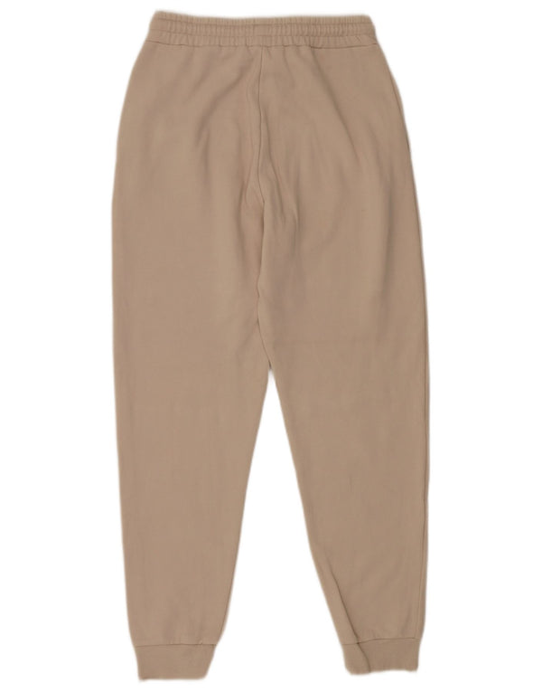Zara Γυναικεία αθλητική φόρμα Παντελόνι Joggers UK 10 Small Beige βαμβακερό