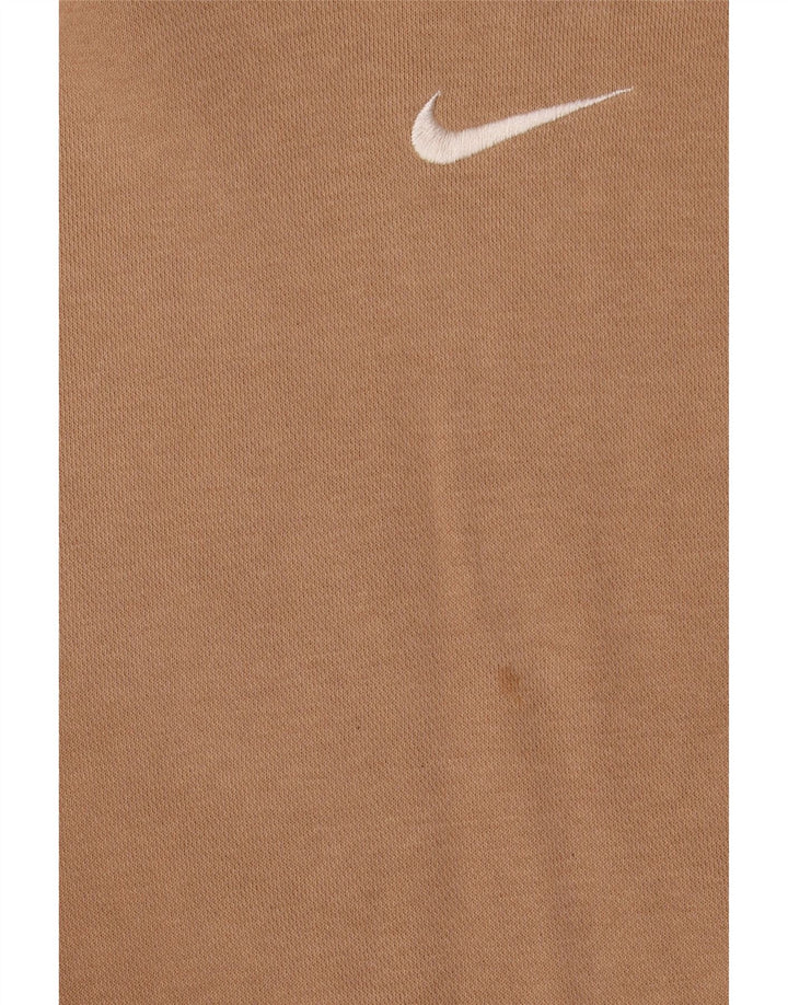 Ανδρικό φούτερ με φούτερ Nike, μεγάλο μπεζ βαμβακερό