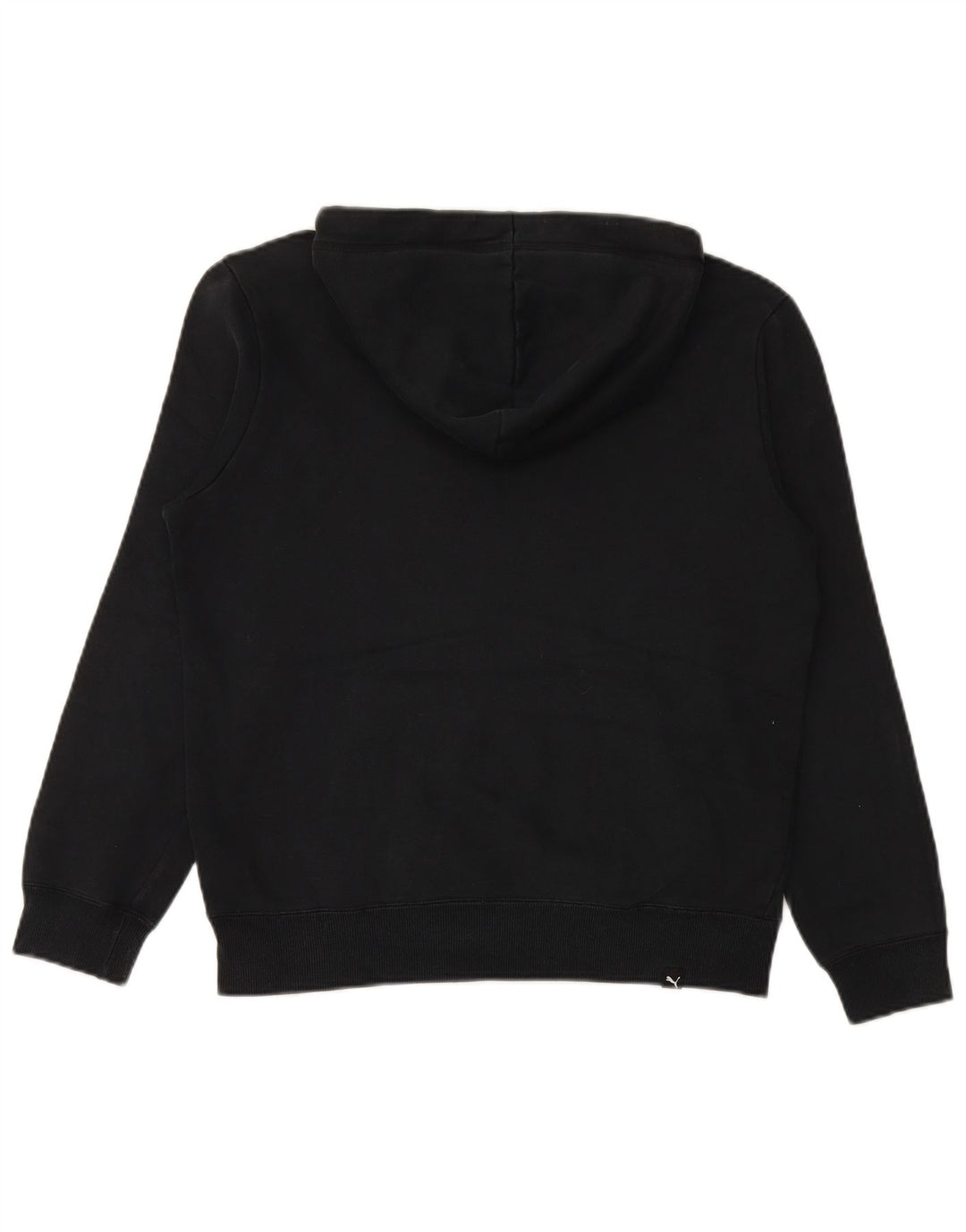 Ανδρικό γραφικό κουκούλα PUMA, μικρό μαύρο βαμβακερό