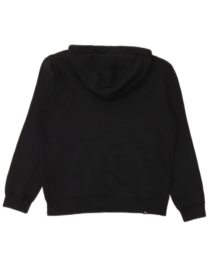 Ανδρικό γραφικό κουκούλα PUMA, μικρό μαύρο βαμβακερό