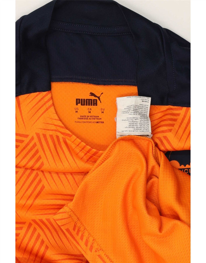 Ανδρικό T-Shirt Puma Valencia Top Medium Orange Colourblock Πολυεστέρας