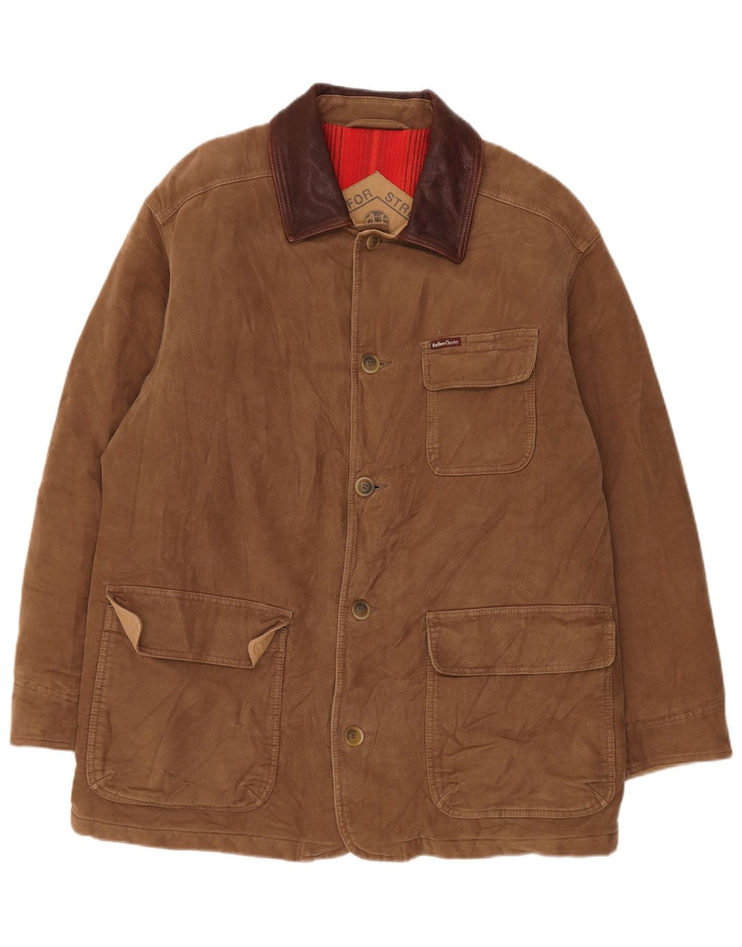 Ανδρικό Suede Jacket Marlboro Classics UK 40 Large Brown Δερμάτινο