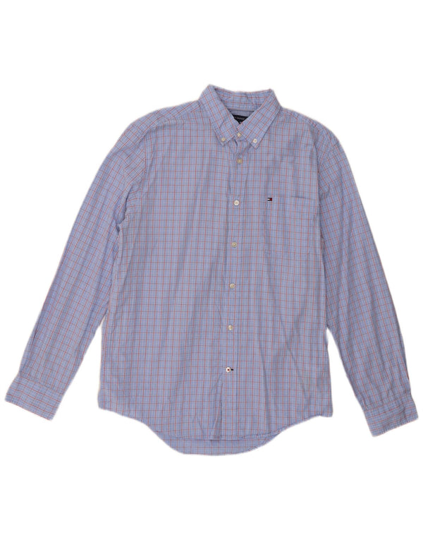 Ανδρικό πουκάμισο Tommy Hilfiger Large Blue Check Cotton
