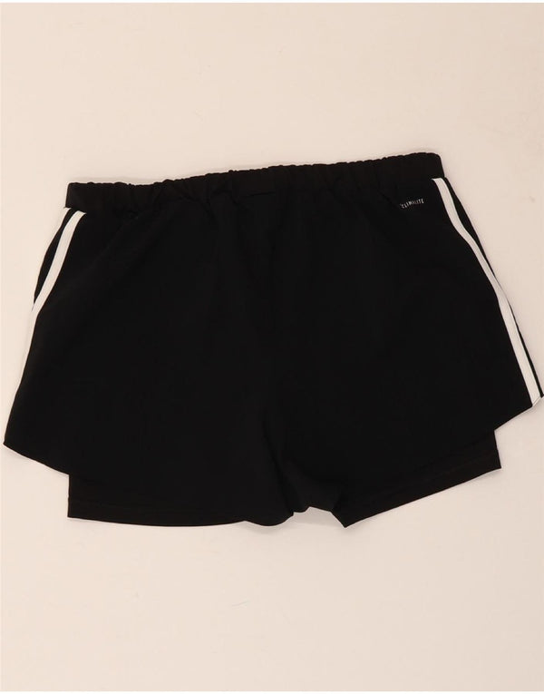 ADIDAS Womens Climalite Sport Shorts UK 8/10 Small  Black Polyester