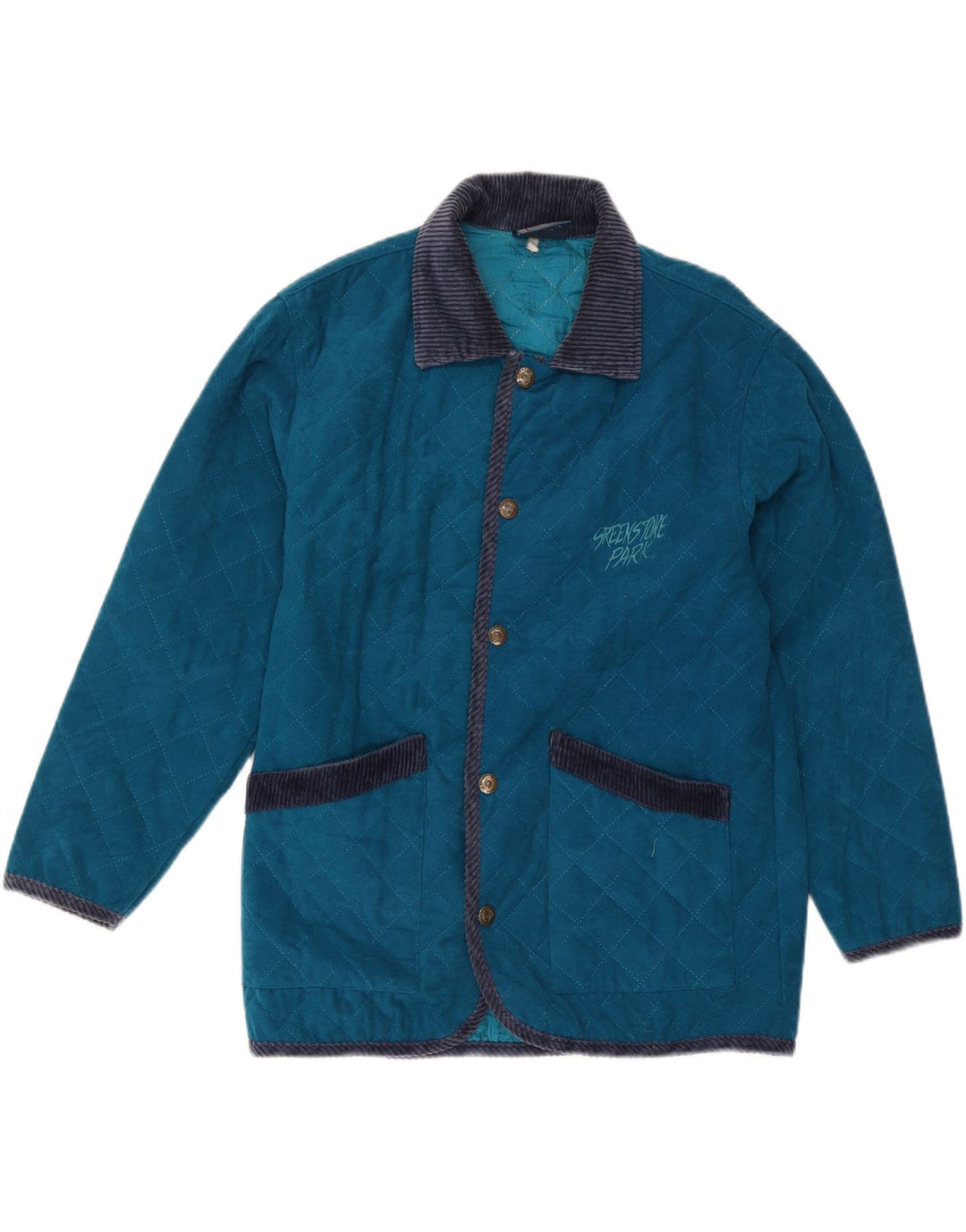 Greenstone Park Ανδρικό καπιτονέ μπουφάν UK 38 Medium Blue Polyester